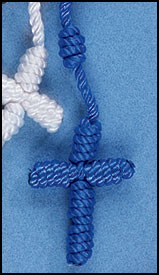 Knotted Cord Rosary - Blue